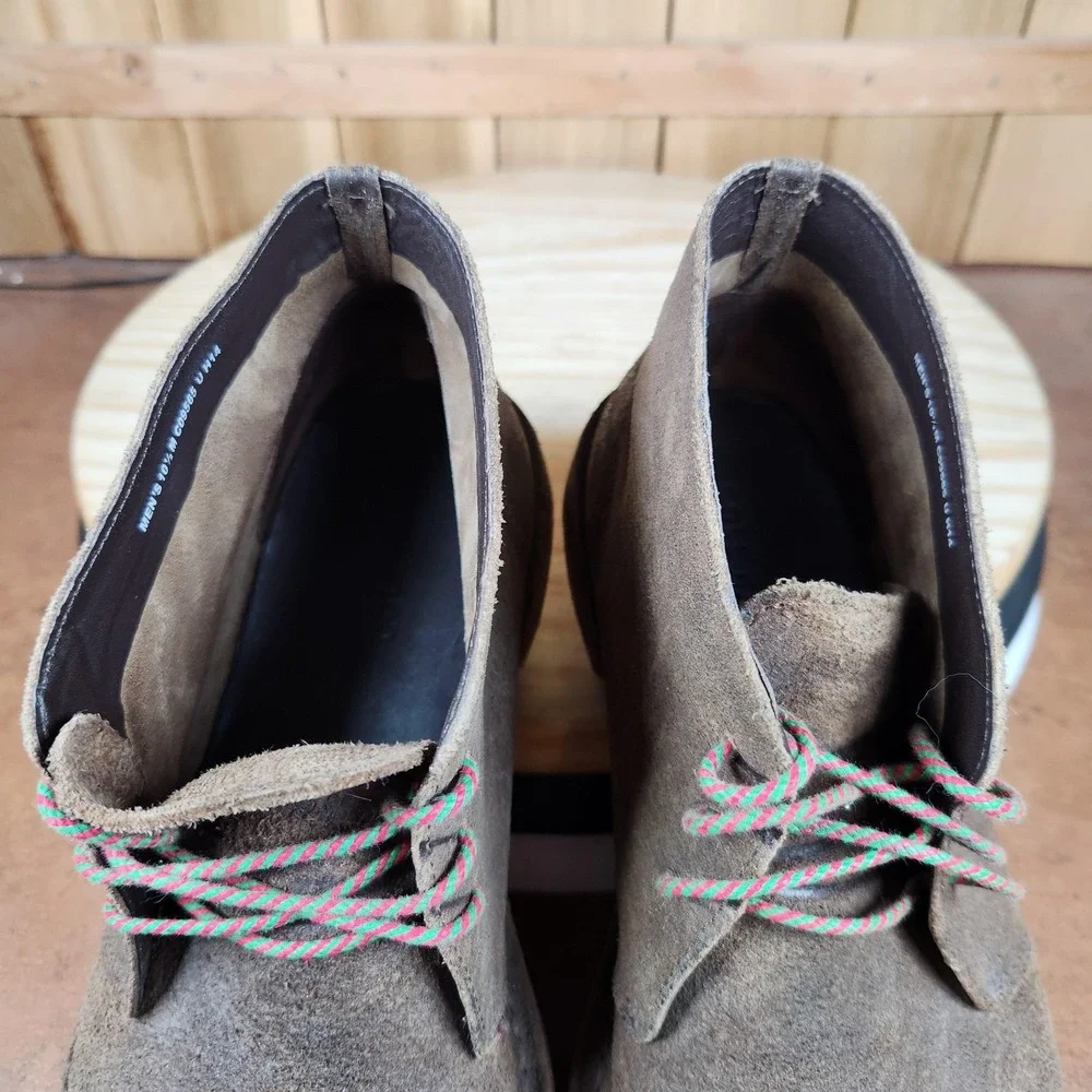 Cole Haan Paul‎ Chukka Boots Mens 10.5 M Brown Suede Ankle Lined Leather Sole